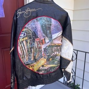 Rusty Wallace x Sam Bass Vintage Leather NASCAR Jacket